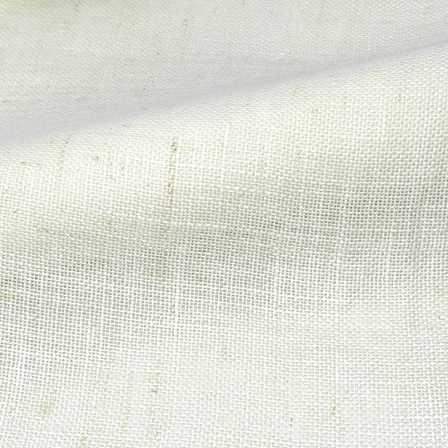 White & Ecru 100% Sheer Linen Fabric By The Yard,  58"Width, CL1054