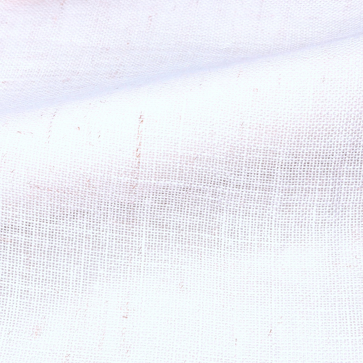 White & Ecru 100% Sheer Linen Fabric By The Yard,  58"Width, CL1054