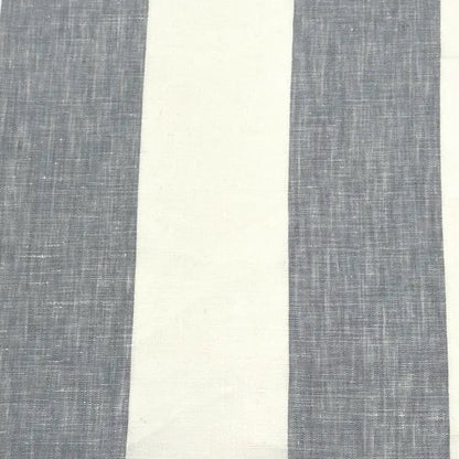 3" Stripe 100% Natural Linen Fabric By The Yard, 118"Width, CL1055