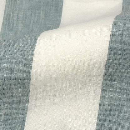 100% Linen Natural Color 3" Stripe Linen Roman Shade, CL1055