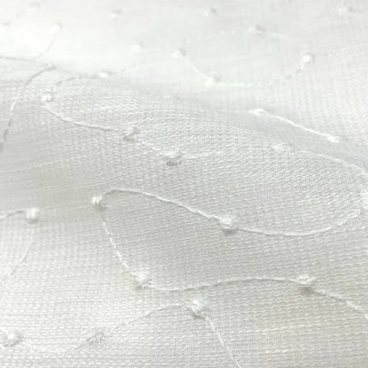Elegant Embroidery Filigree Blend Linen, 54"Width, CL1059