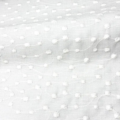 Elegant Embroidery Filigree Blend Linen, 54"Width, CL1059