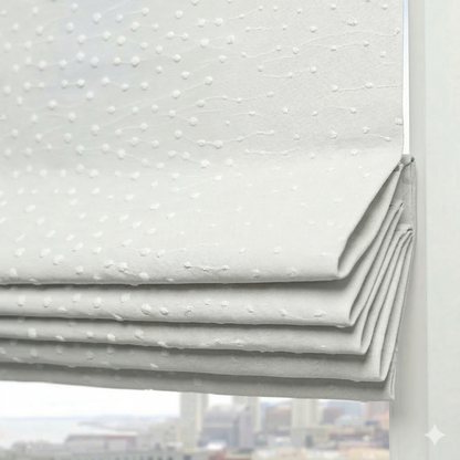 Embroidery Filigree Blend Sheer Linen Flat Shade, CL1059