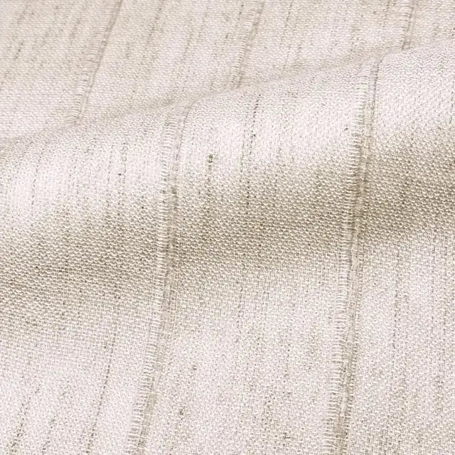 Stripe Embroidery Blend Linen Linen Flat Roman Shade, CL1060
