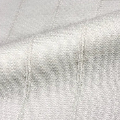 Stripe Embroidery Blend Linen Fabric, 118"Width, CL1060