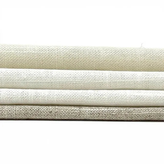 Solid Plain Sheer Net Linen Blend Fabric by the Yard, 118"Width, CL1063