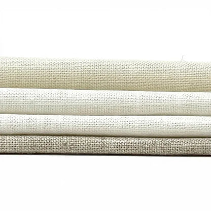 Solid Plain Sheer Net Linen Blend Fabric by the Yard, 118"Width, CL1063