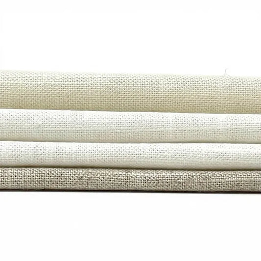 Solid Plain Sheer Net Linen Blend Fabric by the Yard | 118"Width | CL1063