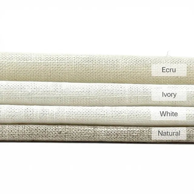 Solid Plain Sheer Net Linen Blend Fabric by the Yard, 118"Width, CL1063