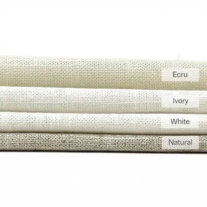 Solid Plain Sheer Net Linen Blend Fabric by the Yard, 118"Width, CL1063