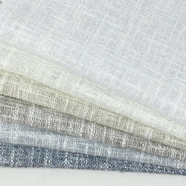 Textured Solid Sheer Linen Blend Fabric By The Yard, 56"Width, CL1065