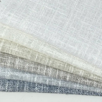 Textured Solid Sheer Linen Blend Fabric By The Yard, 56"Width, CL1065