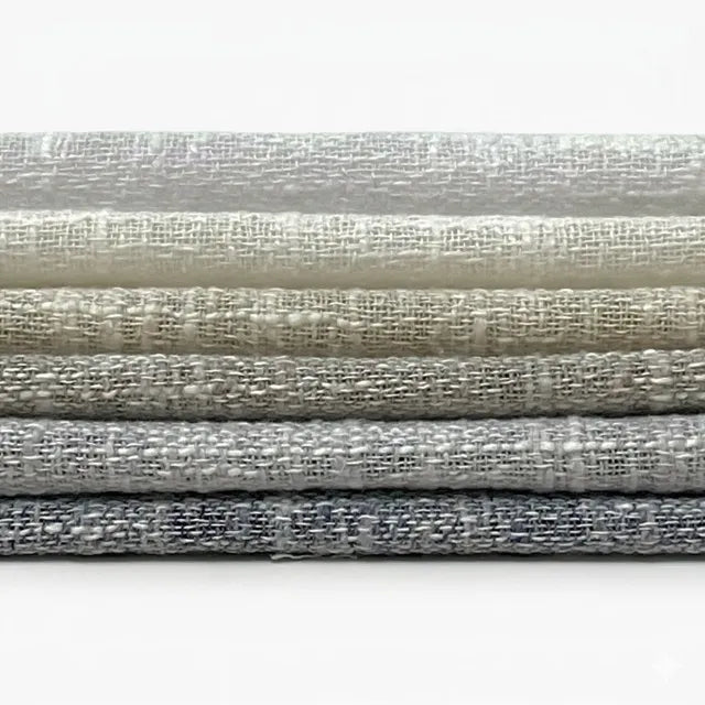 Textured Solid Sheer Linen Blend Fabric By The Yard, 56"Width, CL1065