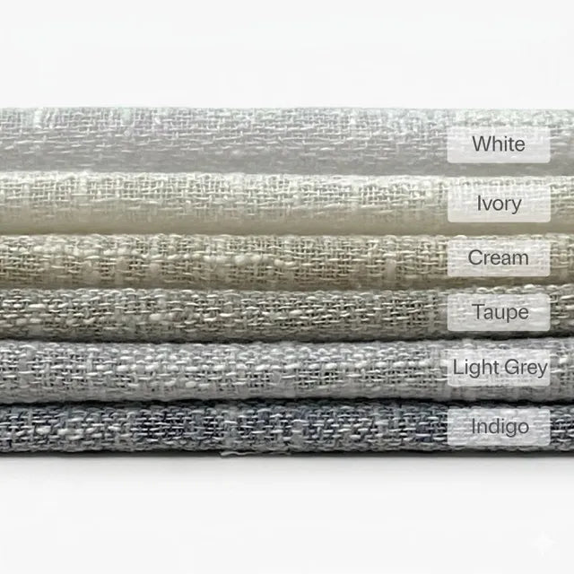 Textured Solid Sheer Linen Blend Fabric By The Yard, 56"Width, CL1065