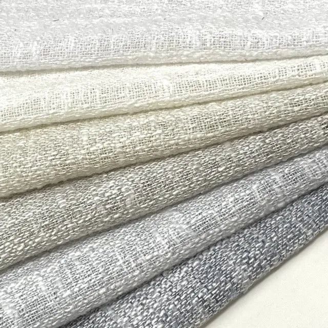 Textured Solid Sheer Linen Blend Fabric By The Yard, 56"Width, CL1065