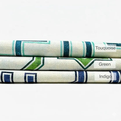 Modern Geometric Moroccan Linen Blend Fabric by the Yard, 54"Width, CL1067