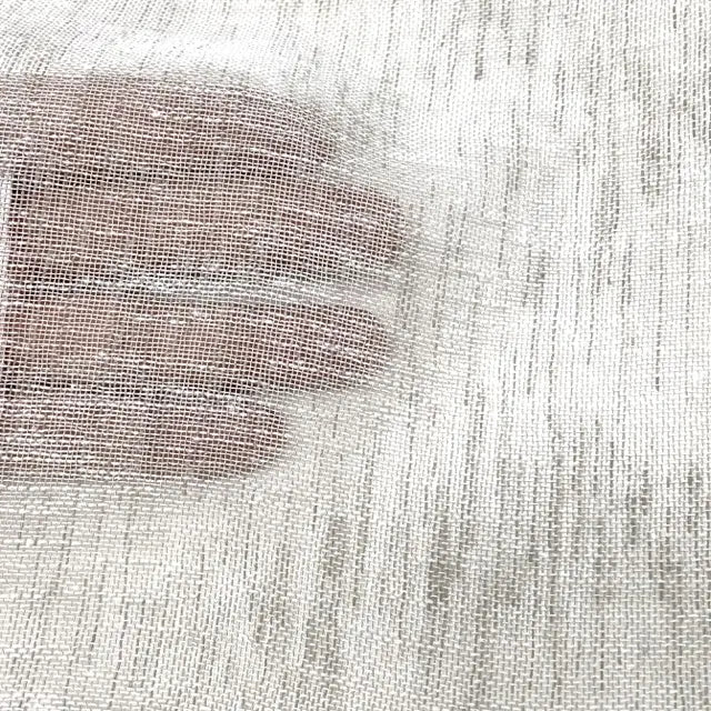 Small Mesh Net Faux Linen Fabric By The Yard, 118"Width, CL1069