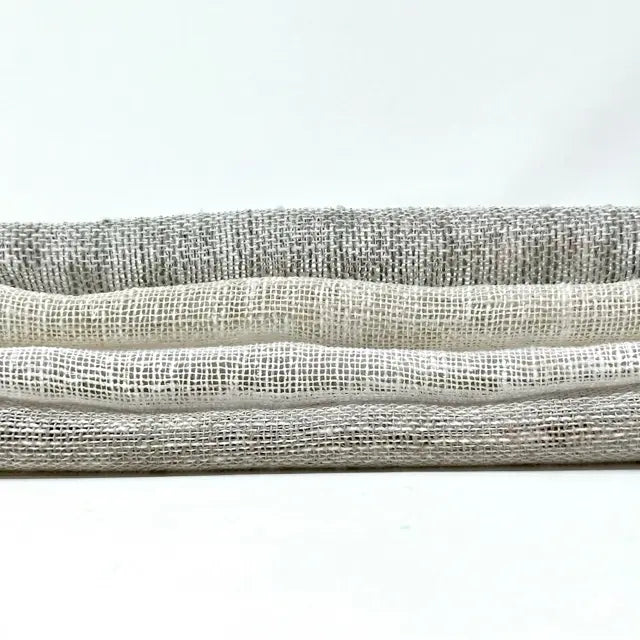 Small Mesh Net Faux Linen Fabric By The Yard, 118"Width, CL1069