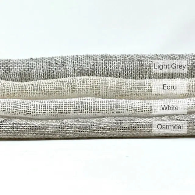 Small Mesh Net Faux Linen Fabric Roman Shade, Farmhouse Roman Shade, CL1069