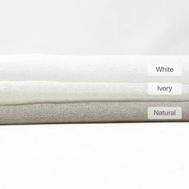 Textured Net Weave Faux Linen Fabric by the Yard, 118"Width, CL1071
