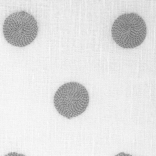 Circle Round Polka Dots Geometric Linen Fabric Flat Roman Shade, CL1072