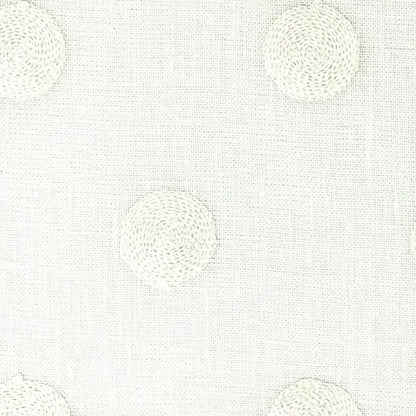 Circle Round Polka Dots Geometric Linen Fabric by the Yard, 54"Width, CL1072