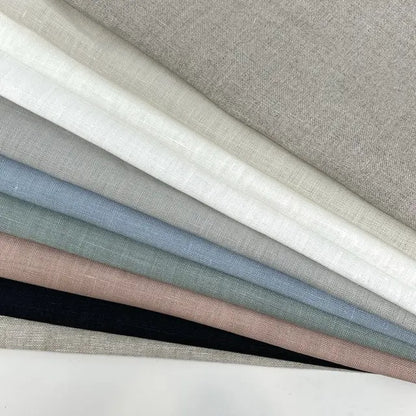 Premium Extra-Wide 100% Pure Linen Fabric By The Yard, 118"Width, CL1073