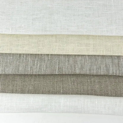 Textured Rustic 100% Natural Sheer Linen Fabric By The Yard, 57"Width, CL1075