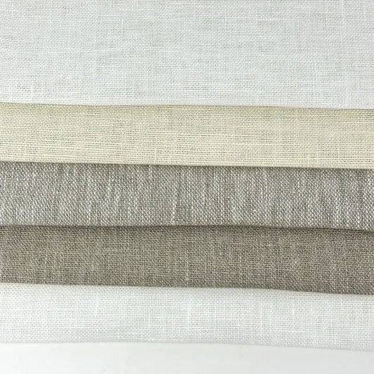 Textured Rustic 100% Natural Sheer Linen Fabric By The Yard | 57"Width | CL1075