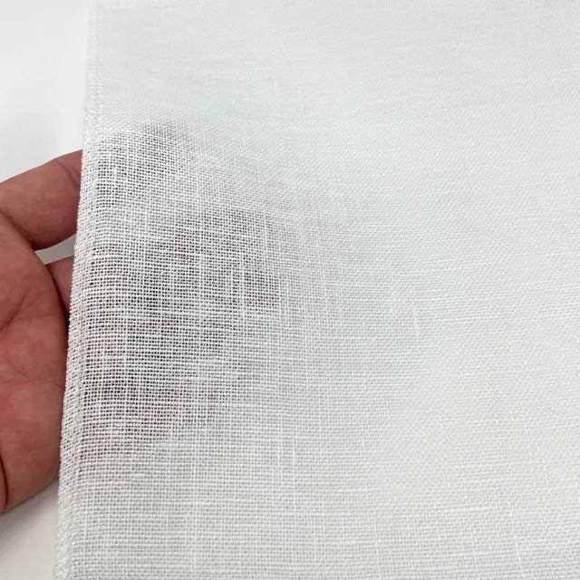 Textured Rustic 100% Natural Sheer Linen Fabric By The Yard, 57"Width, CL1075