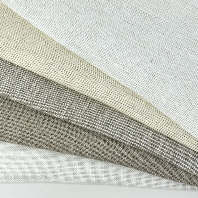 Textured Rustic 100% Natural Sheer Linen Fabric By The Yard, 57"Width, CL1075