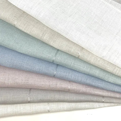 Diagonal 5" Stripe Linen Fabric by the Yard, 57"Width, CL1076