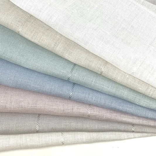 Diagonal 5" Stripe Linen Fabric by the Yard, 57"Width, CL1076