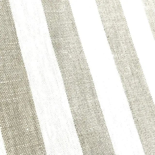 1" Stripe Linen Fabric By The Yard, 56"Width, CL1079
