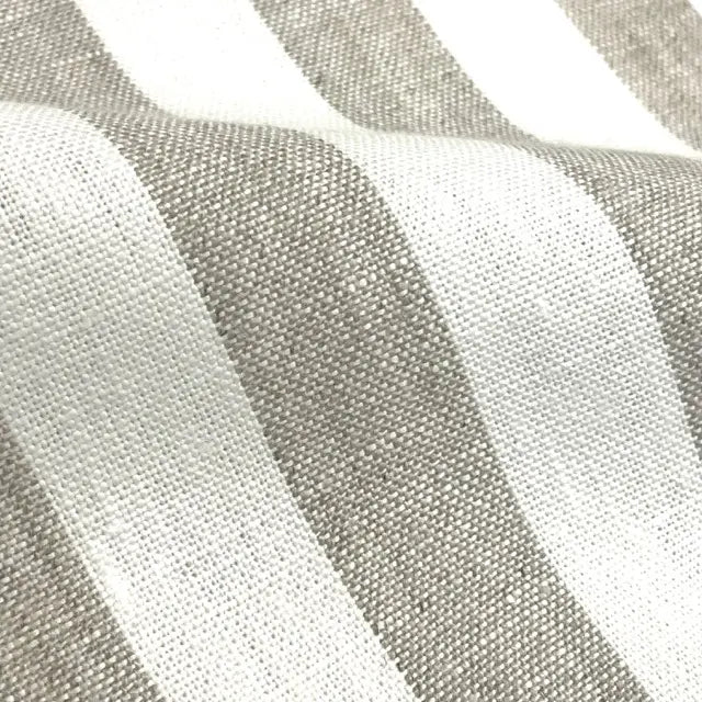 1" Stripe Linen Fabric By The Yard, 56"Width, CL1079