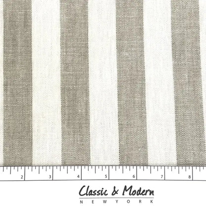 1" Stripe Linen Fabric By The Yard, 56"Width, CL1079