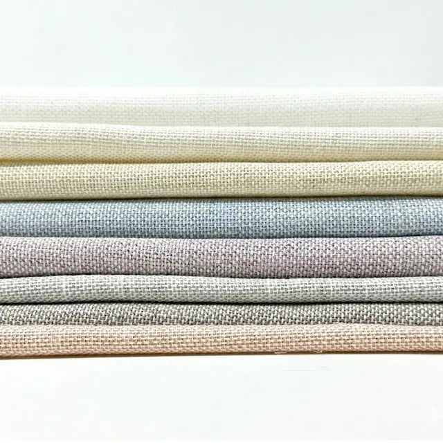 Shimmering Faux Linen Basketweave Fabric By The Yard, 57"Width, CL1082