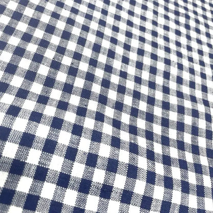 Gingham Check Linen Fabric By The Yard, 55"Width, CL1083