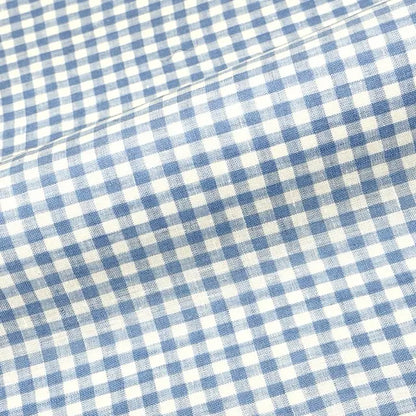 Gingham Check Linen Fabric By The Yard, 55"Width, CL1083