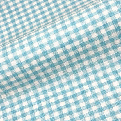 Gingham Check Linen Fabric By The Yard, 55"Width, CL1083