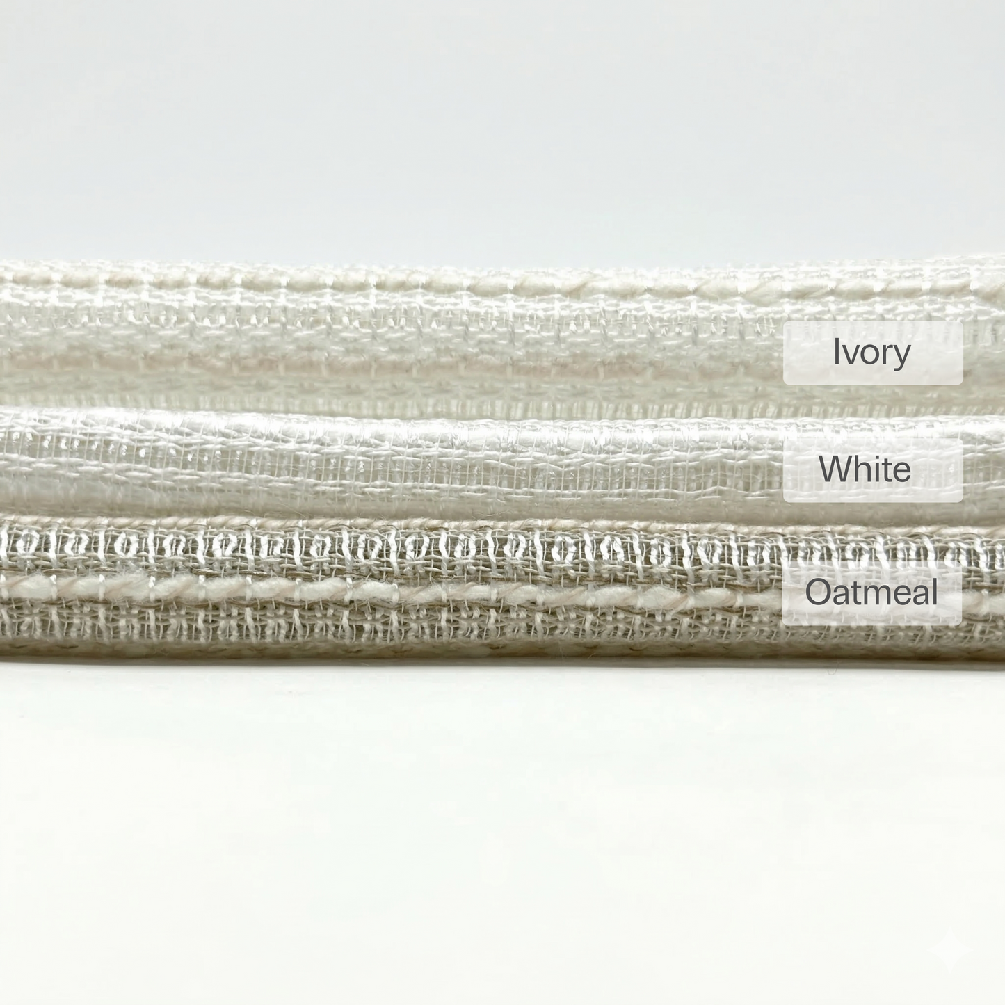 Thick Weaved linen sheer Flat Roman shade, CL1084