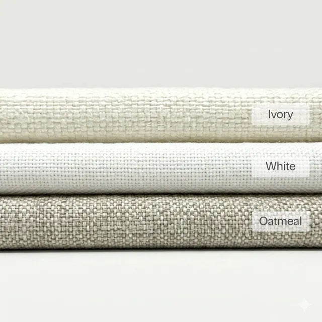 Tumbled Medium Weight Linen Blend Fabric by the Yard, 54"Width, CL1087