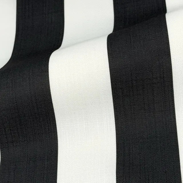 2" Stripe Faux Linen Fabric By The Yard, 57"Width, CL1092