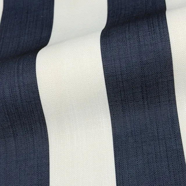 2" Stripe Faux Linen Fabric By The Yard, 57"Width, CL1092