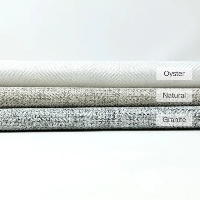 Textured Herringbone 3-Pass Blackout Linen Fabric By The Yard, 54"Width, CL1097