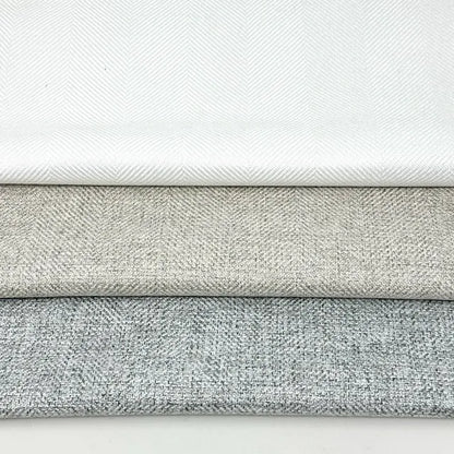 Textured Herringbone 3-Pass Blackout Linen Fabric By The Yard, 54"Width, CL1097