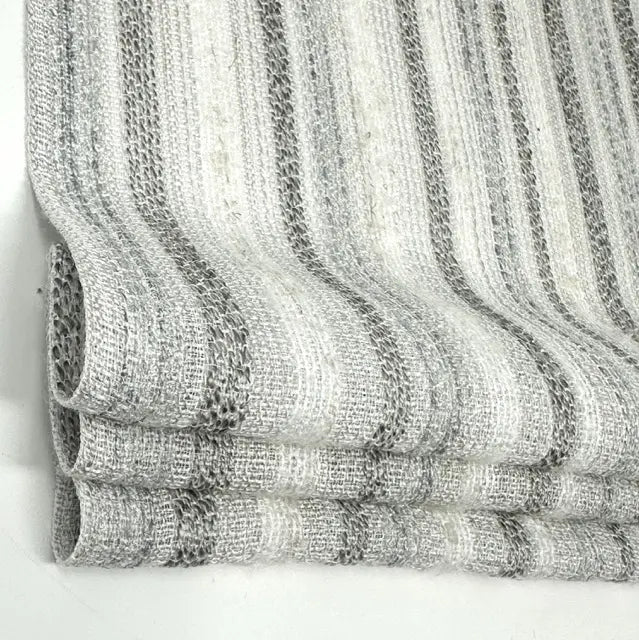 Textured Embroidery Blend Linen Flat Roman Shade, CL1098