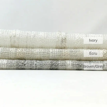 Textured Embroidery Blend Linen Flat Roman Shade, CL1098