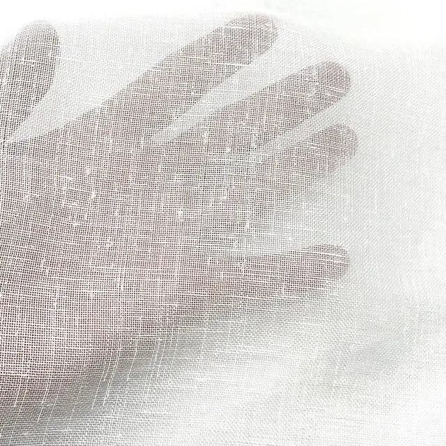 Textured Poly Sheer Linen Fabric, 58"Width, CL1099