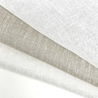 Textured Poly Sheer Linen Fabric, 58"Width, CL1099